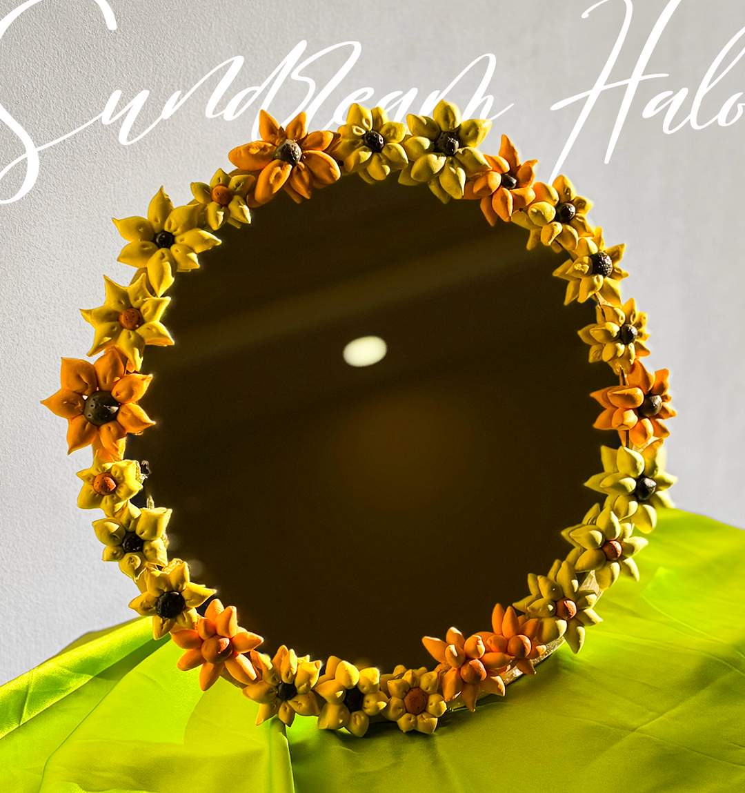 Floral Mirror - Sundream Halo (10x10 inch)