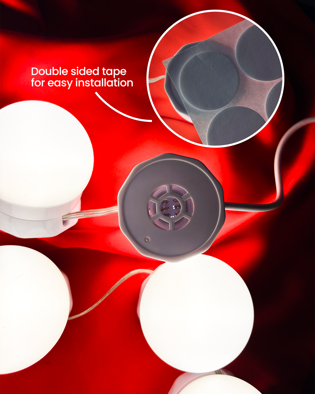 Hollywood-Style LED Vanity Mirror Lights (10 Bulbs)