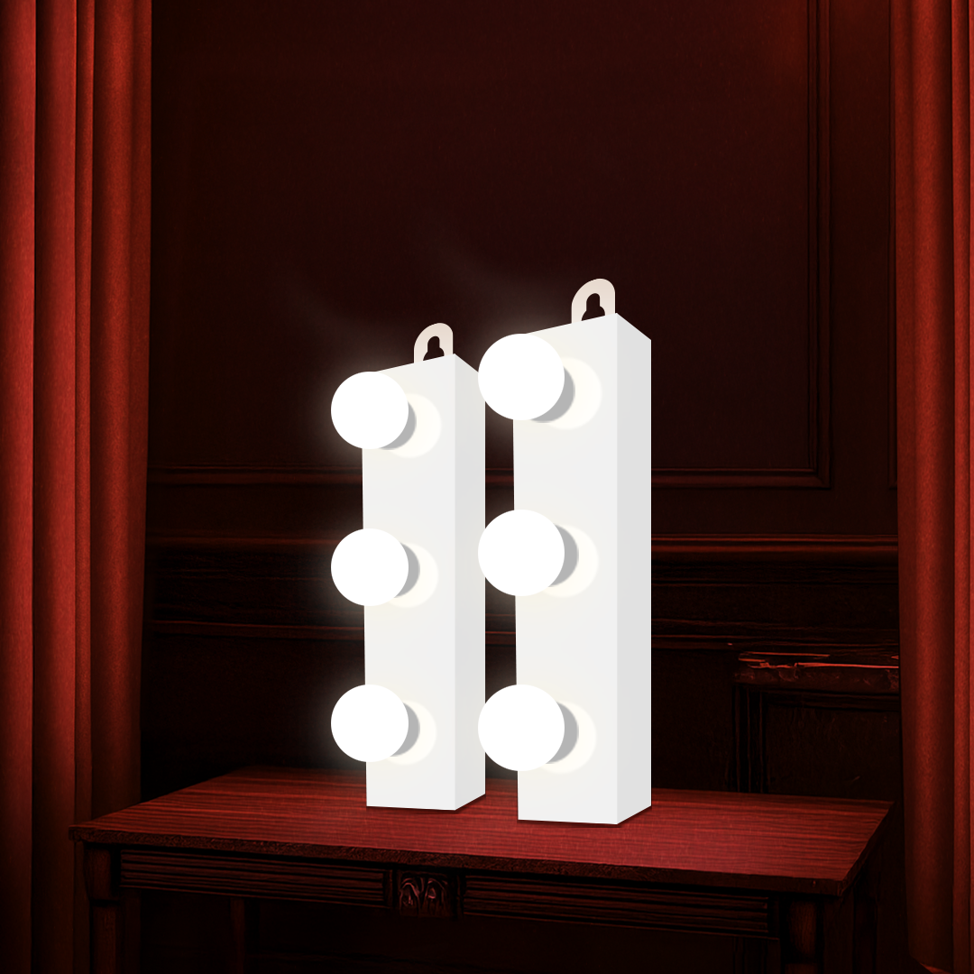 Vanity Light Panels (Pair | 3 Bulbs/each Panel)