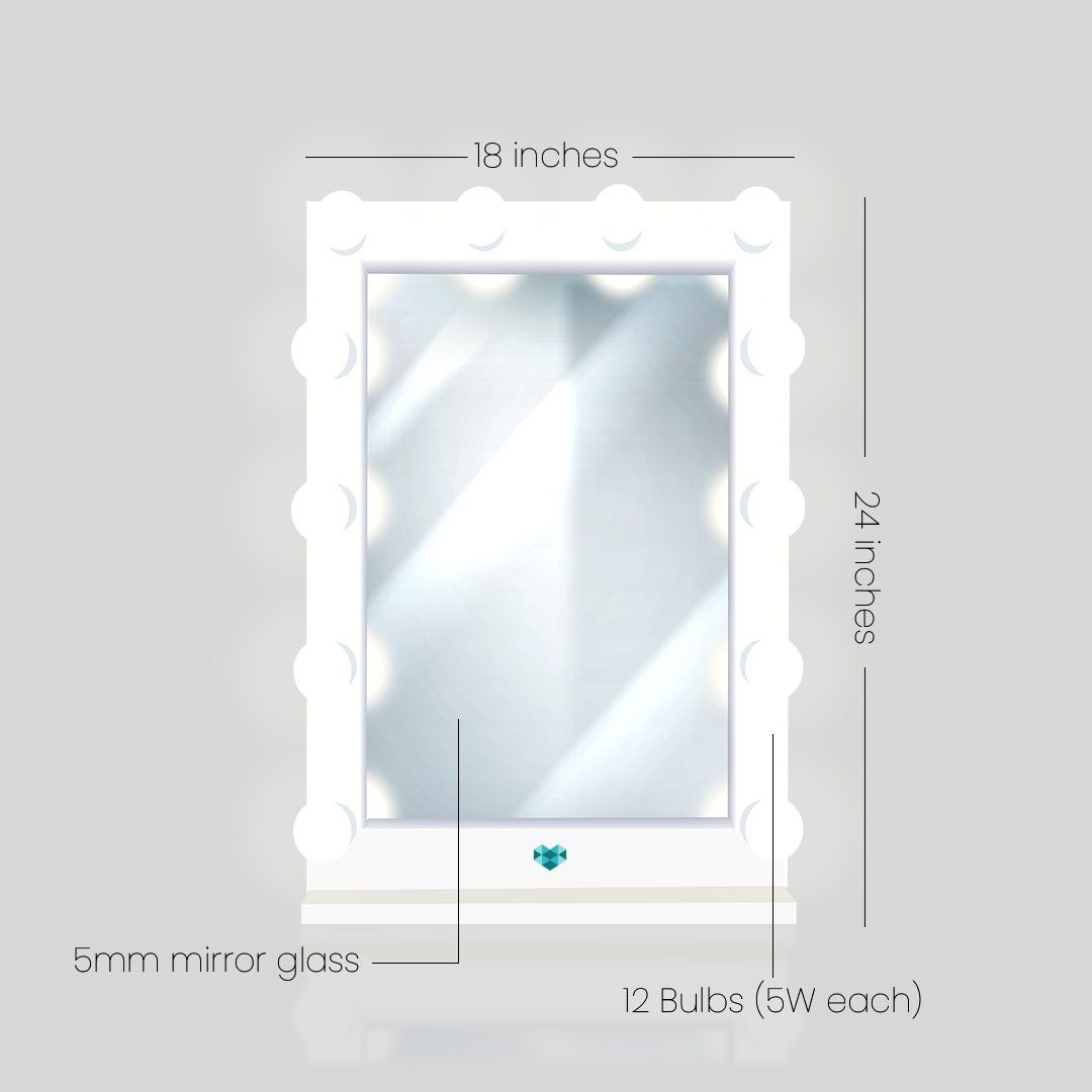 Tallboy Makeup Vanity Mirror (18x24inch)