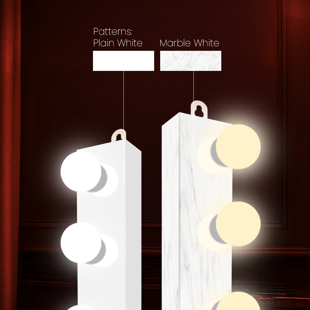 Vanity Light Panels (Pair | 3 Bulbs/each Panel)