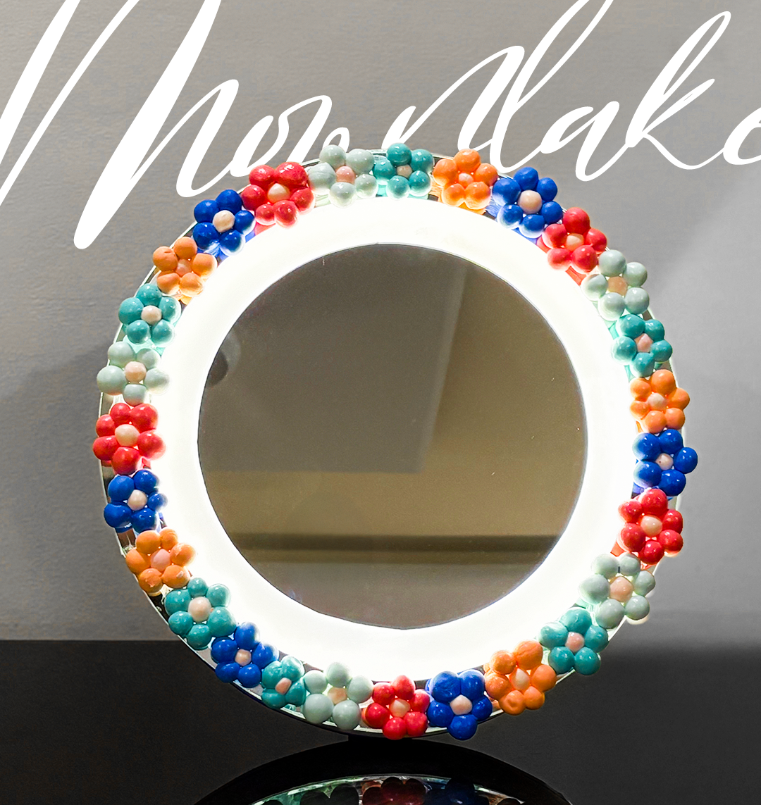 Floral LED Mirror - Moonlake (12x12 inch)